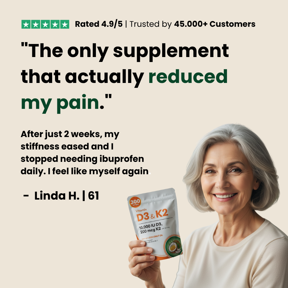 Vitamin D3 & K2 for Arthritis, Inflammation or Joint Pain
