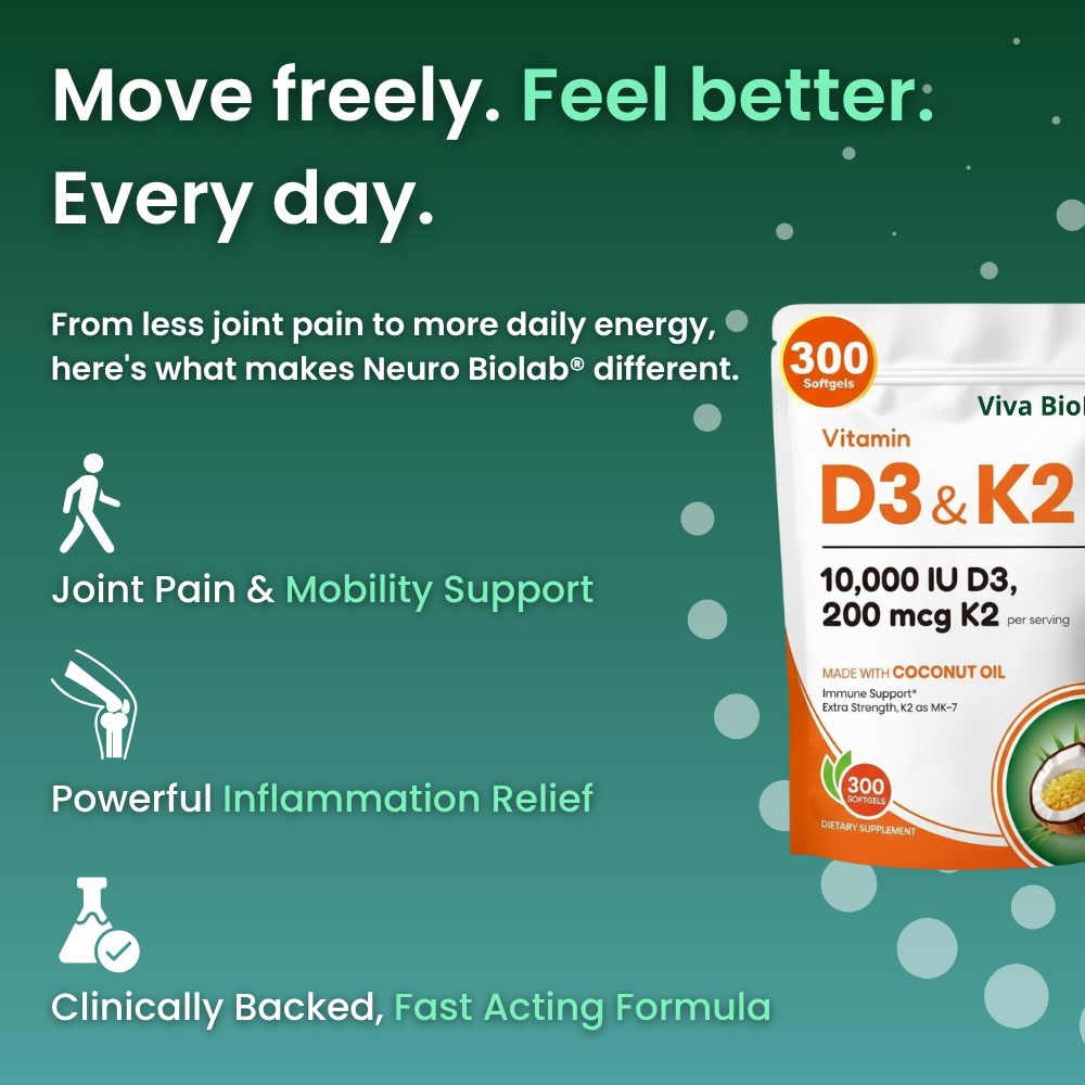 Vitamin D3 & K2 for Arthritis, Inflammation or Joint Pain