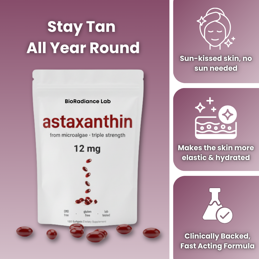 Astaxanthin Sunless Tanning Pill